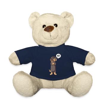 Le chien ne dit pas teckel drôle aujourd’hui - Nounours - bleu marine - Devant