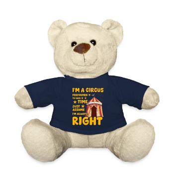 I'm a Circus Performer - Teddy Bear - french navy - Front