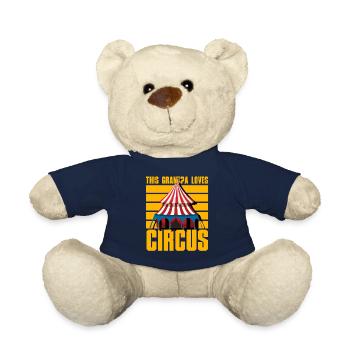 This Grandpa loves Circus - Teddy Bear - french navy - Front
