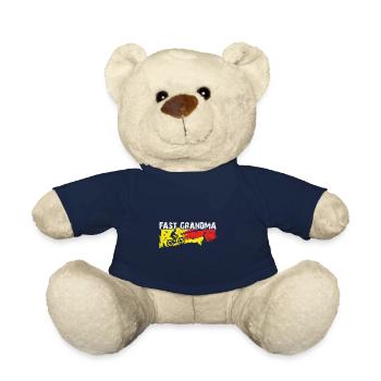 Quick granny on the bike - Teddy Bear - french navy - Front