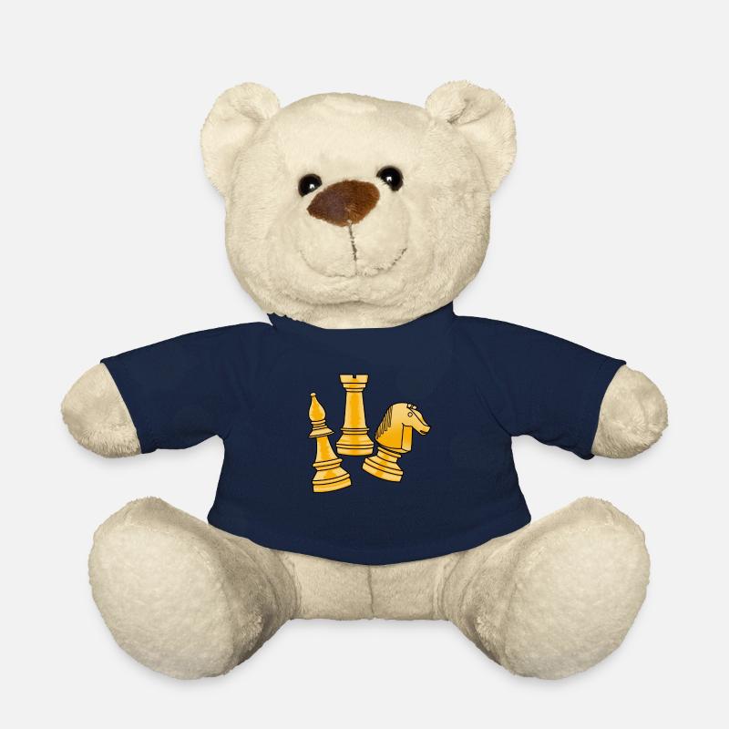 Chess king Chess king Chess piece Board game - Teddy Bear - french navy