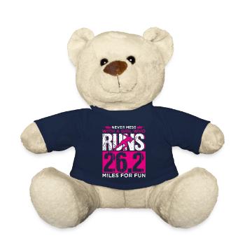 Cadeau de sport coureur entraîneur amateur de sport - Nounours - bleu marine - Devant