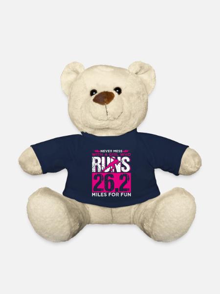 Runner Running Coach Fan Lover Sports Gift - Teddy Bear - french navy