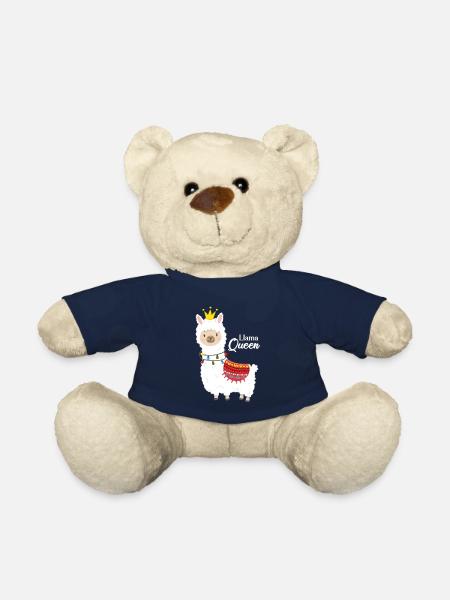 Lama alpaga queen - Nounours - bleu marine