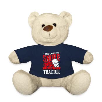 I Don't Snore I Dream I'm A Tractor Funny Farming - Teddy Bear - french navy - Front