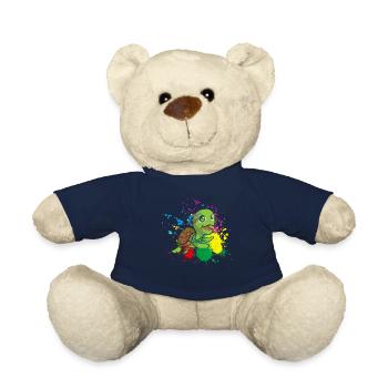 Farbige Schildkröte - Teddy - French Navy - Vorne