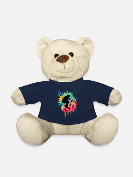 Conception de trottinette acrobatique sportive - Nounours - bleu marine