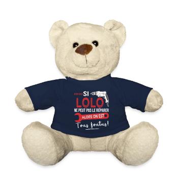 lolo ne peut pas le réparer on est foutus Laurent - Nounours - bleu marine - Devant
