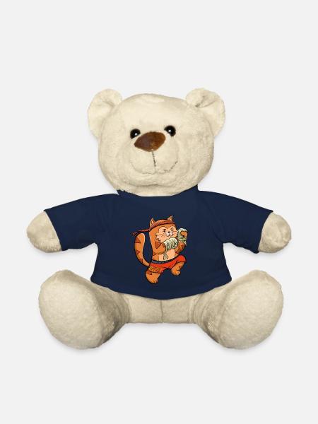 Muay Thai Boxing Chaton - Nounours - bleu marine