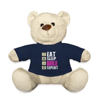 manger le vélo de sommeil répéter - Nounours - bleu marine - Devant