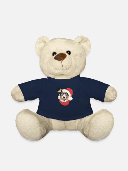 Berger australien Joyeux Noël - Nounours - bleu marine