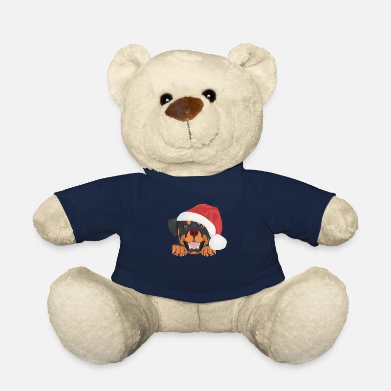 Rottweiler Merry Christmas - Teddy Bear - french navy