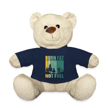 Fahrrad fahren Umweltschutz Sprit sparen Sport - Teddy - French Navy - Vorne