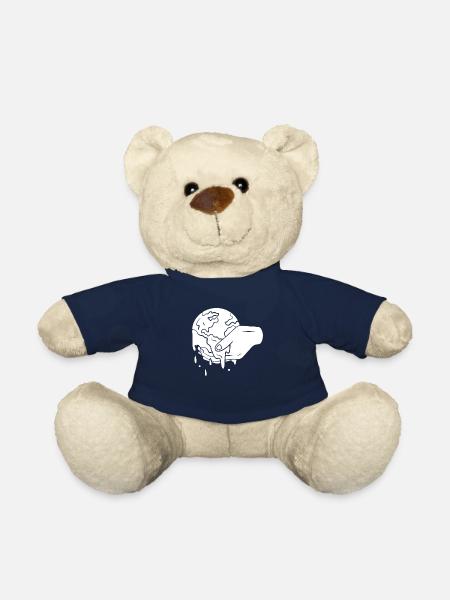 Changement climatique Protection Terre - Nounours - bleu marine