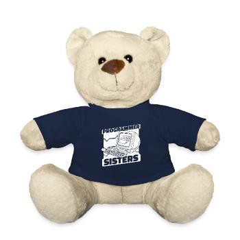 Entwickler Coder Programmierer Computer - Teddy - French Navy - Vorne