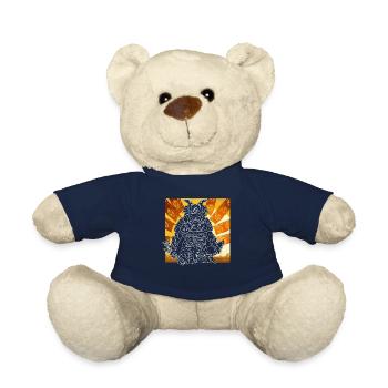 Japanischer Gott Hachiman - handgezeichnet - Teddy - French Navy - Vorne
