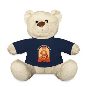Bouddha bouddhiste drôle - Nounours - bleu marine - Devant