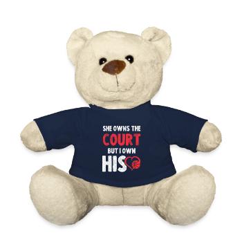 basketball couple love - Teddy Bear - french navy - Front