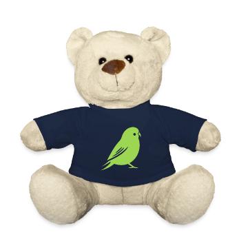 Cute little parakeet - Teddy Bear - french navy - Front