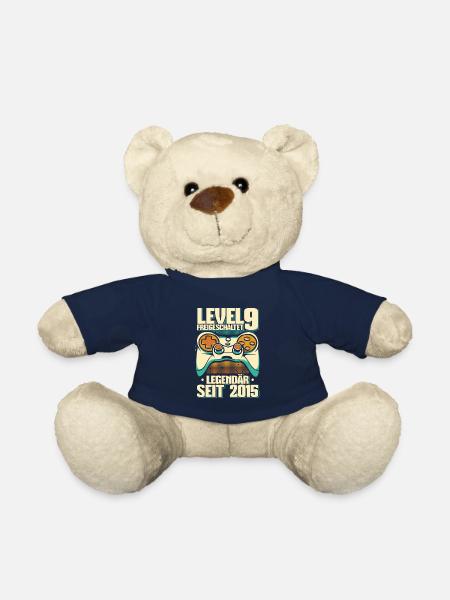 Gaming 9. Geburtstag 9 Jahre Gamer - Teddy - French Navy