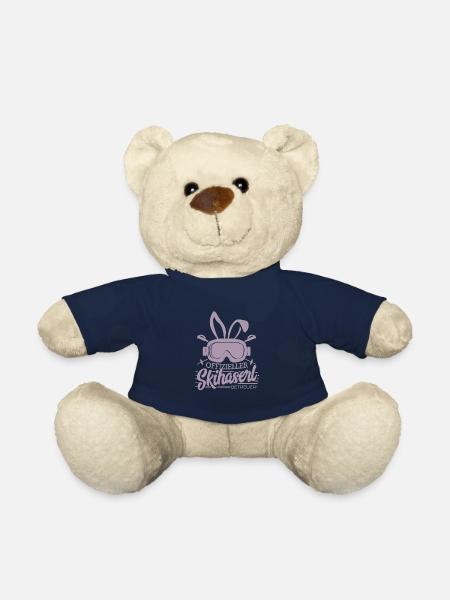 Ski Skifahrer offizieller Skihase Betreuer - Teddy - French Navy