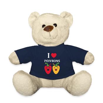 Humour poivron - Nounours - bleu marine - Devant