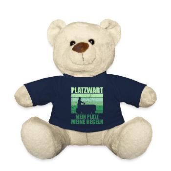 Platzwart Garten Rasenmäher Geschenk - Teddy - French Navy - Vorne