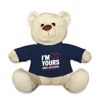 Je suis à toi désolé pas de remboursement Je suis à toi Je suis à toi - Nounours - bleu marine - Devant