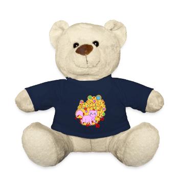 Chat Fan Chat Chaton J’Adore Les Chats - Nounours - bleu marine - Devant