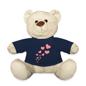 Herzen Girlande - Teddy - French Navy - Vorne
