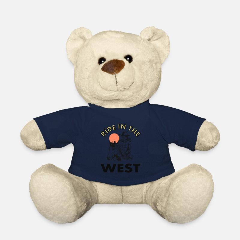 cowboy reiten in den Westen Western Geschenkidee - Teddy - French Navy