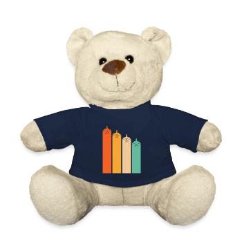 Retro-farbflugzeug-fliegen-pilotflugzeug-liebhaber - Teddy - French Navy - Vorne