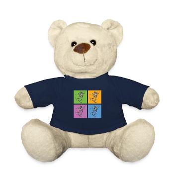 Retro Skateboarding for Skateboarders - Teddy Bear - french navy - Front