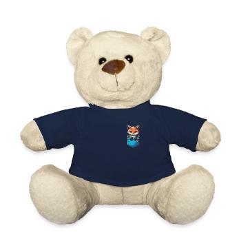 Fox Foxes Animal - Teddy Bear - french navy - Front