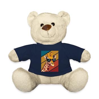 Giraffe Animal Africa Giraffes - Teddy Bear - french navy - Front