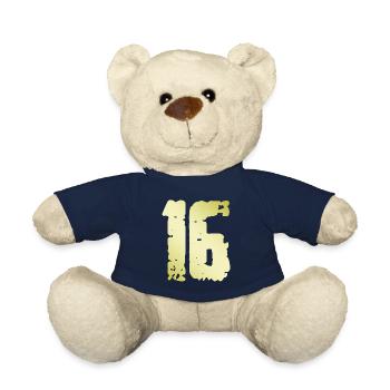 16 Zahl Vintage - Teddy - French Navy - Vorne
