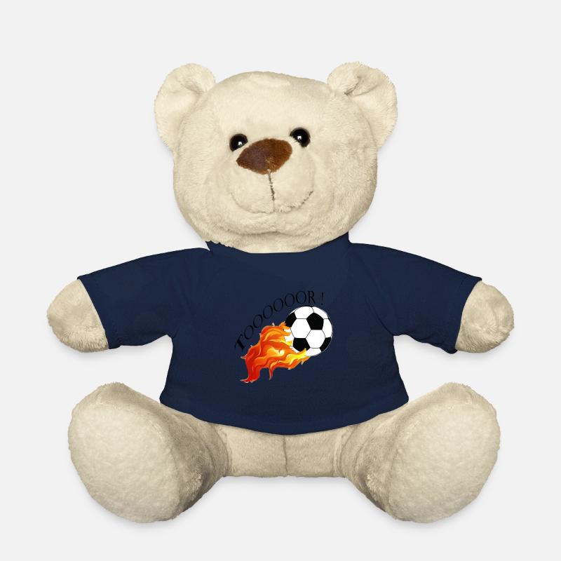 Fussball Tor EM WM Sieger Schuss Fußballer Soccer - Teddy - French Navy