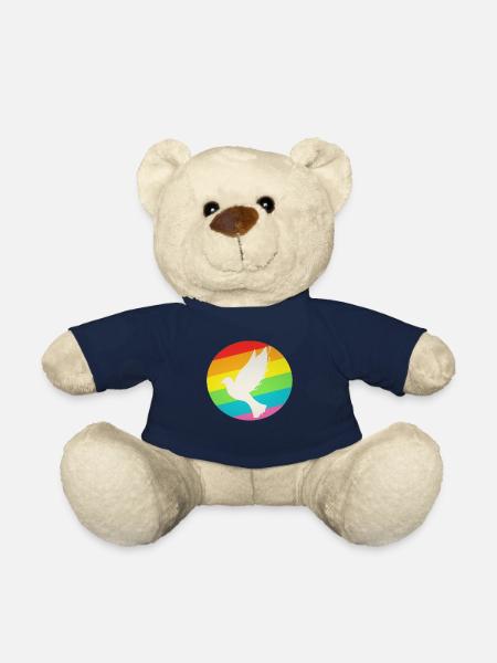 Amie arc-en-ciel LGBT Dove - Nounours - bleu marine