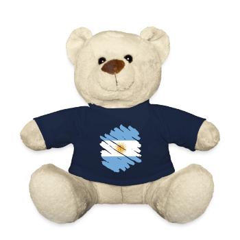 Drapeau de l’Argentine Amérique du Sud Drapeau de l’Argentine - Nounours - bleu marine - Devant
