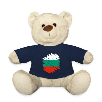 Bulgarien Flagge Bulgarische Fahne Goldstrand - Teddy - French Navy - Vorne