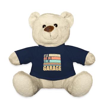 I'll Be In The Garage Lustiger Auto Mechanik Witz - Teddy - French Navy - Vorne