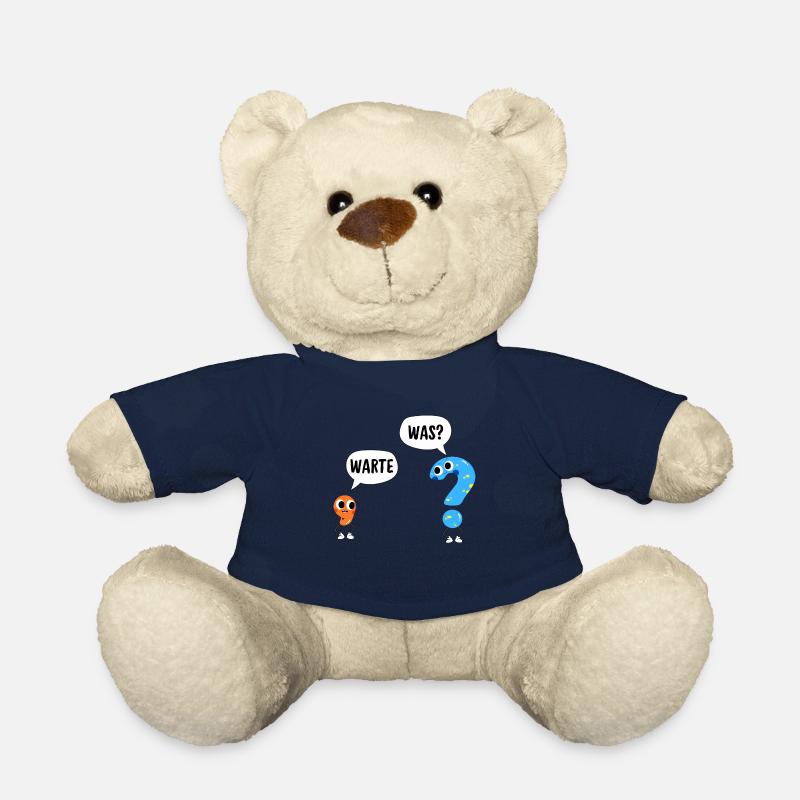 Warte, was? - Wait, what? - Comic Satzzeichen - Teddy - French Navy