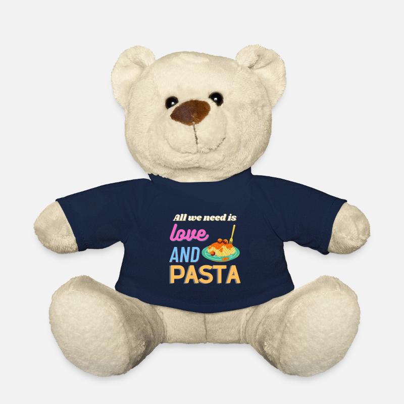 All we need is love and pasta - Teddy Bear - french navy