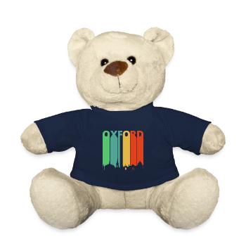 Weinlese Retro Oxford. Horizont. Stadtbild.England - Teddy - French Navy - Vorne