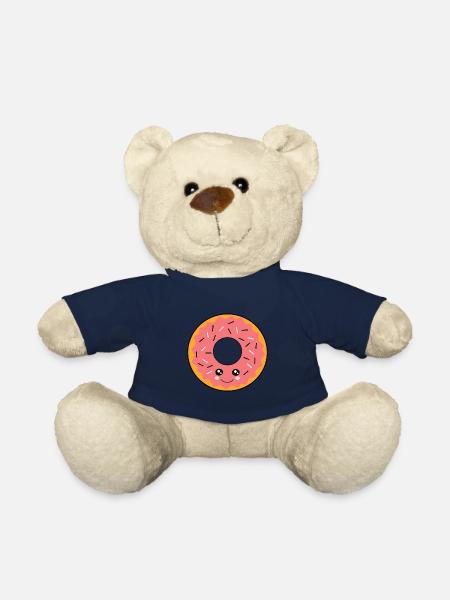Kawaii Donuts Kawaii Cake Kawaii Stickers Funny - Teddy Bear - french navy