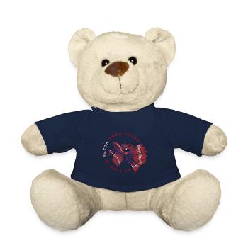 Betta Splendens Kampffisch Labyrinthfisch Spruch - Teddy - French Navy - Vorne