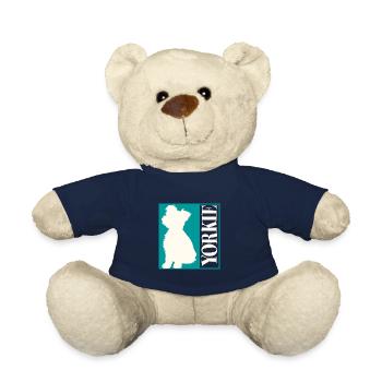 Yorkie Yorkshire Terrier Silhouette - Teddy - French Navy - Vorne