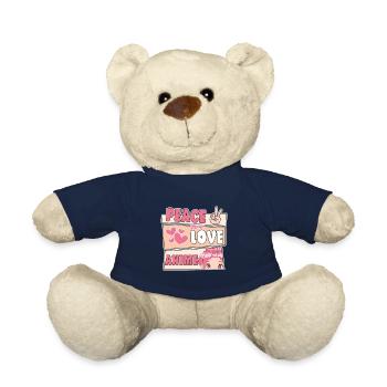 Cute Japanese Manga Women Girls Gift Otaku Kawaii - Teddy - French Navy - Vorne