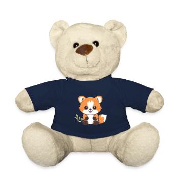 Fox Love Little Red Panda - Teddy Bear - french navy - Front