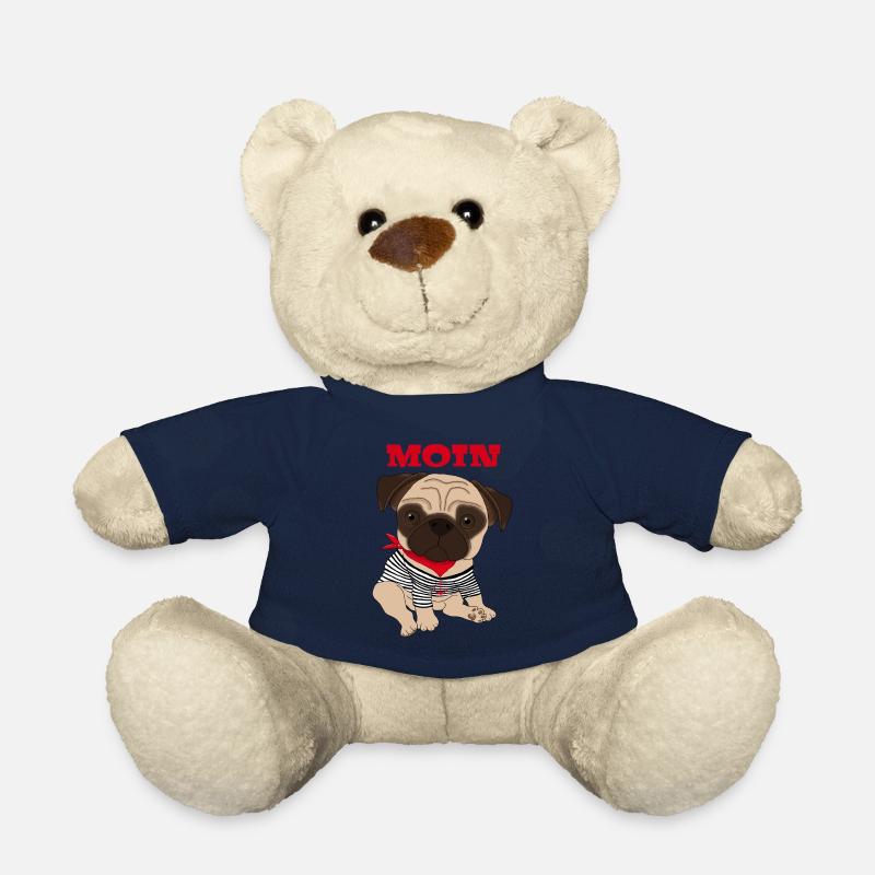 Moin Mops Hund Geschenkidee - Teddy - French Navy